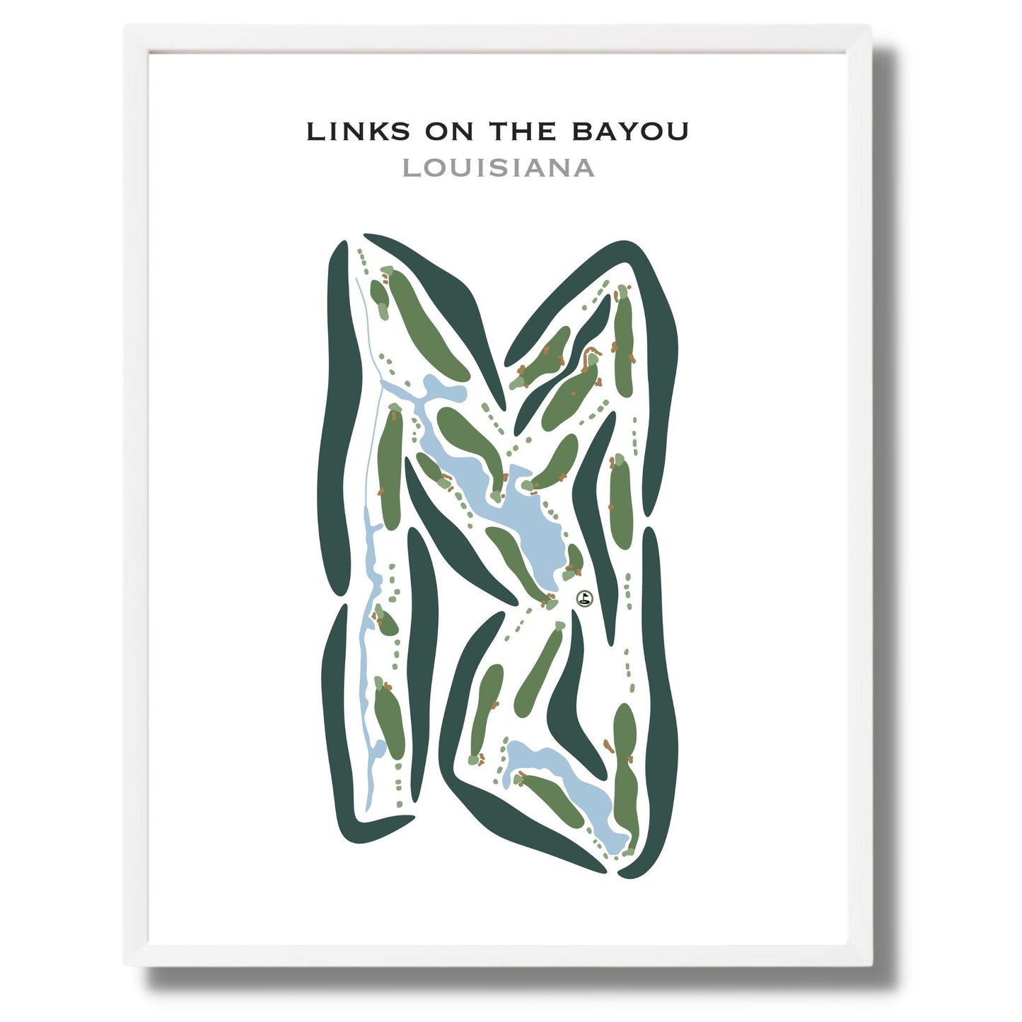 Links On the Bayou, Louisiana - Printed Golf Courses