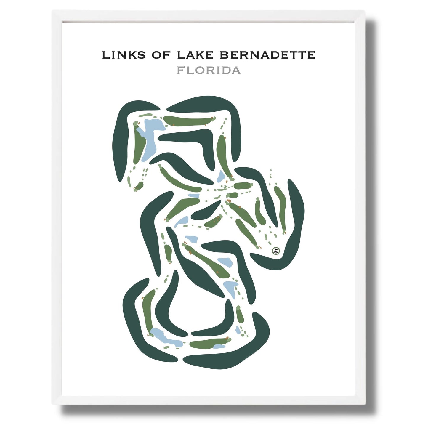 Links of Lake Bernadette, Florida - Printed Golf Courses