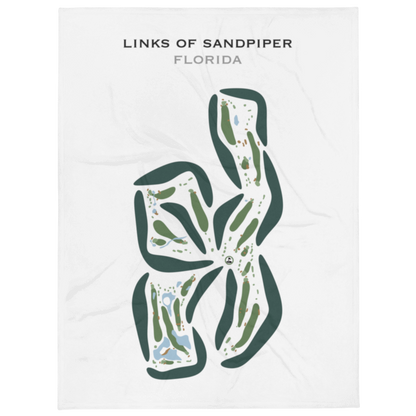 Links of Sandpiper, Florida - Printed Golf Courses