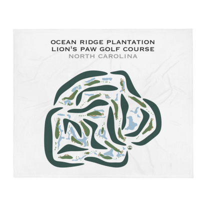 Ocean Ridge Plantation - Lion's Paw Golf Course, North Carolina - Printed Golf Courses