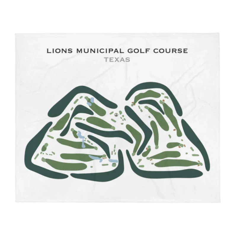 Lions Municipal Golf Course, Texas - Printed Golf Courses