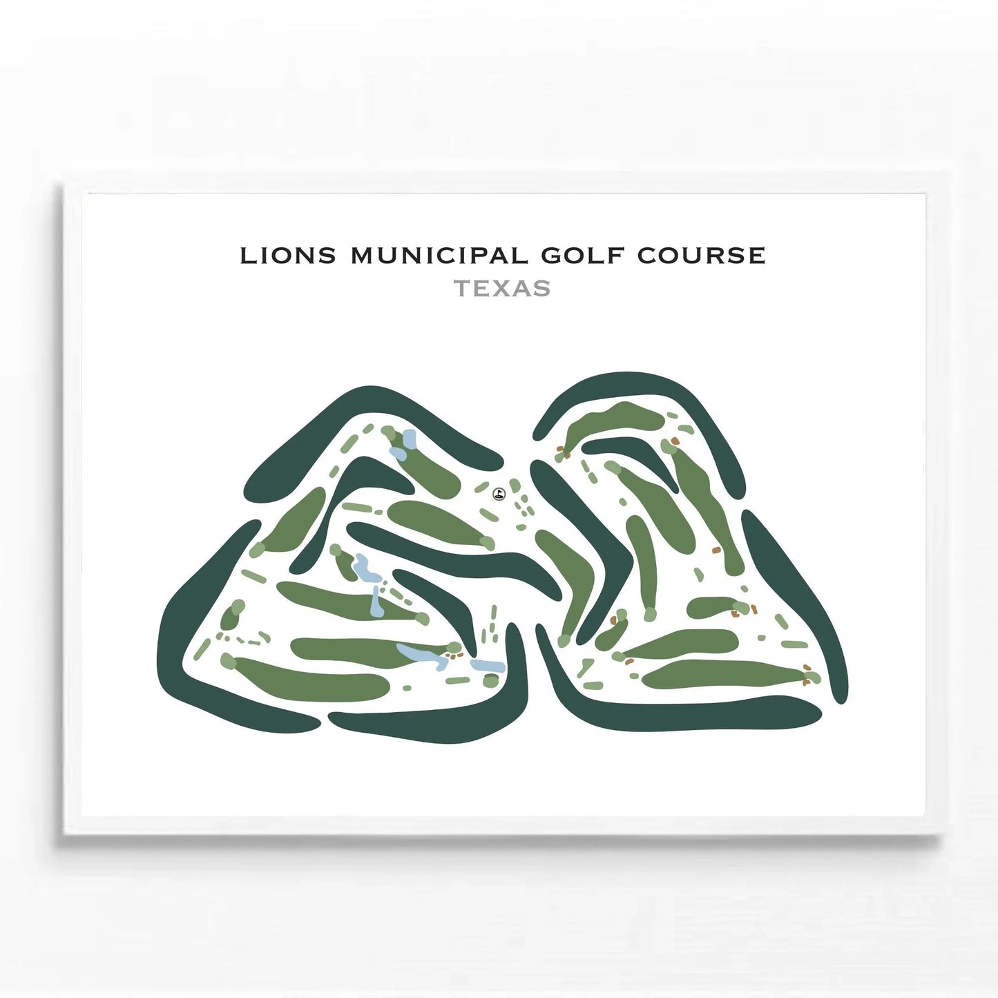 Lions Municipal Golf Course, Texas - Printed Golf Courses