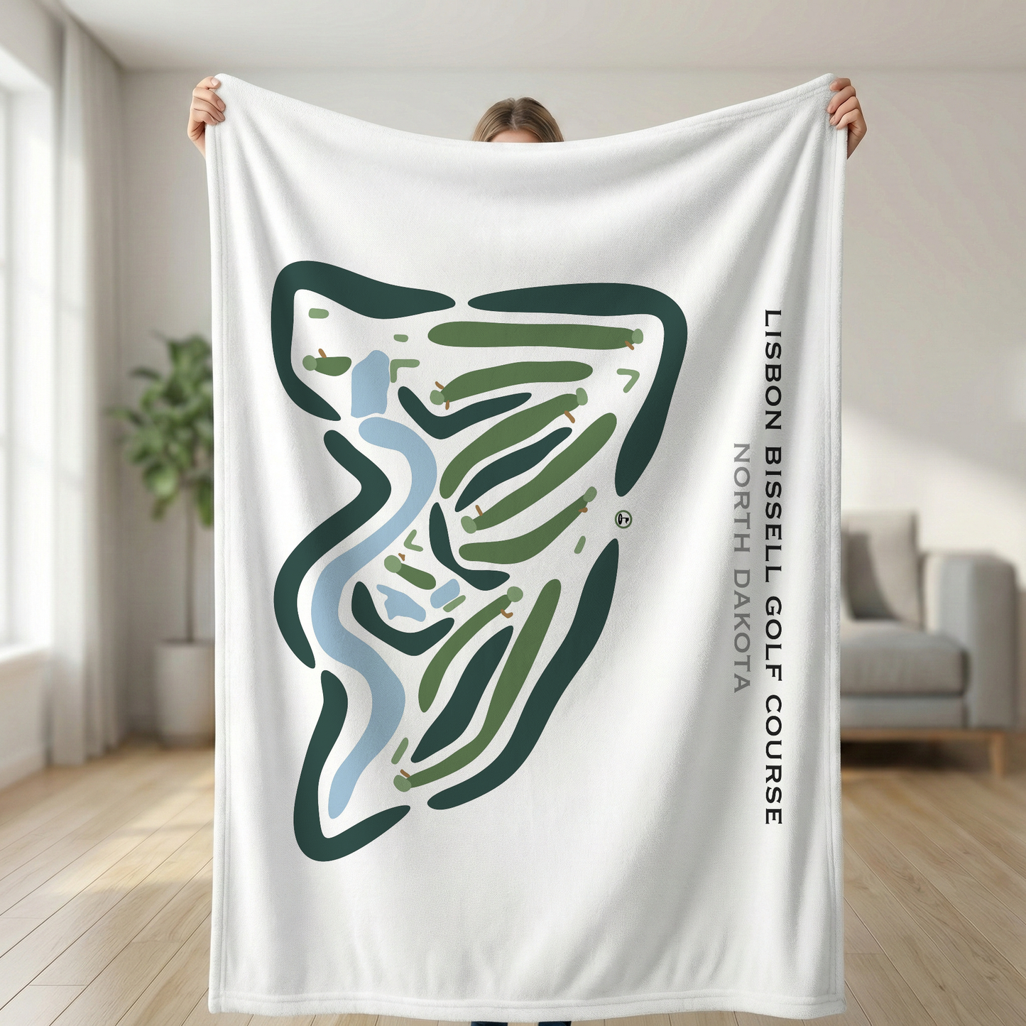 Lisbon Bissell Golf Course, North Dakota - Printed Golf Courses