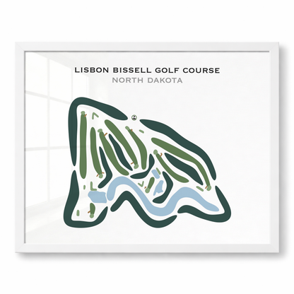 Lisbon Bissell Golf Course, North Dakota - Printed Golf Courses