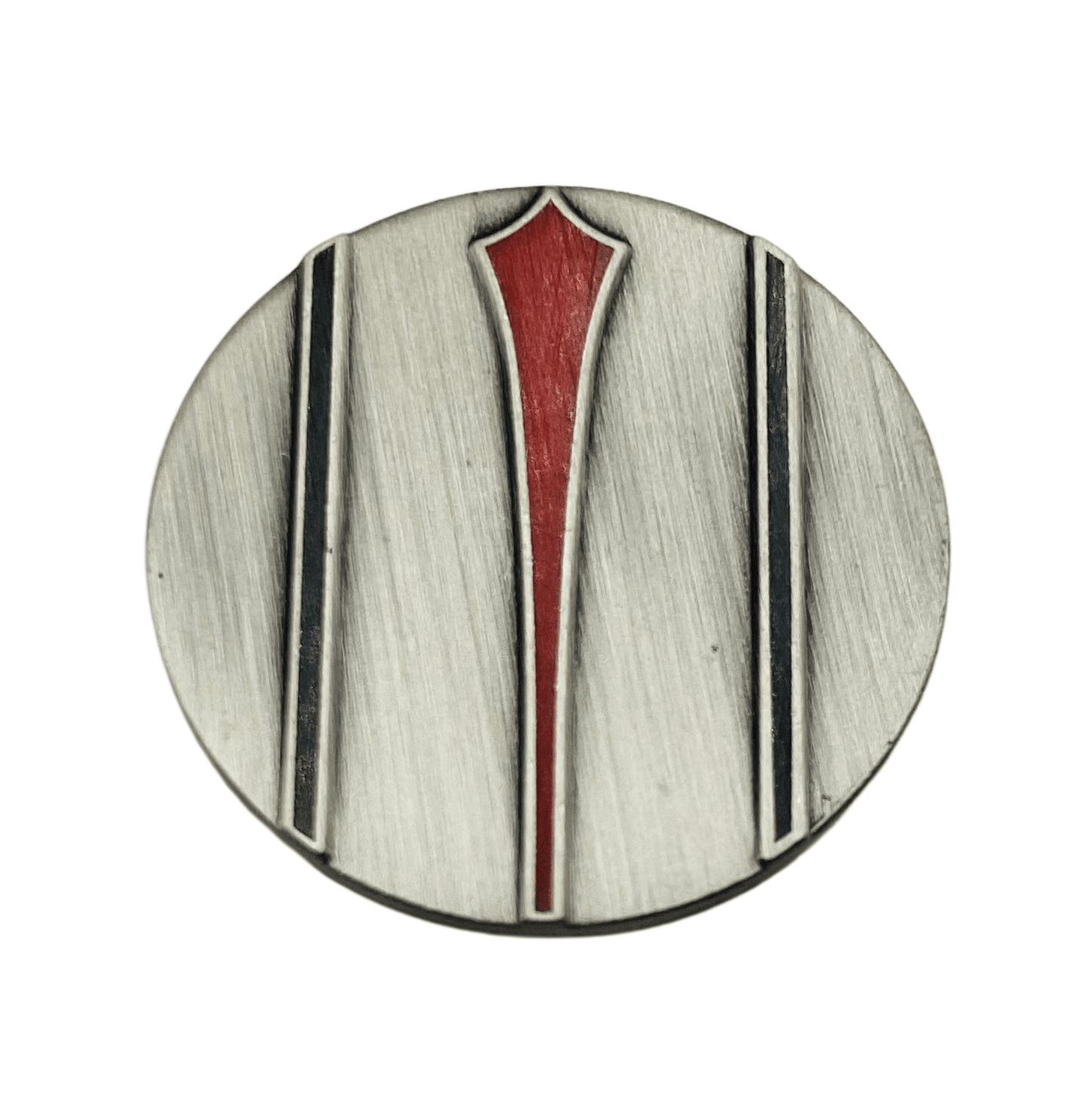 Red Arrow Putt Alignment Ball Marker with Magnetic Hat Clip, Divot Tool and Ball Stencil - Custom Golf Ball Marker