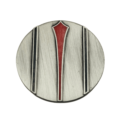 Red Arrow Putt Alignment Ball Marker with Magnetic Hat Clip, Divot Tool and Ball Stencil - Custom Golf Ball Marker