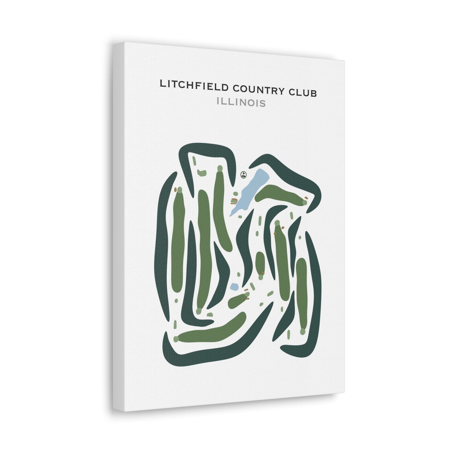 Litchfield Country Club, Illinois - Printed Golf Courses