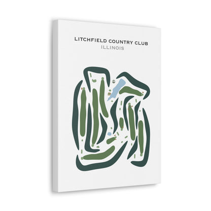 Litchfield Country Club, Illinois - Printed Golf Courses