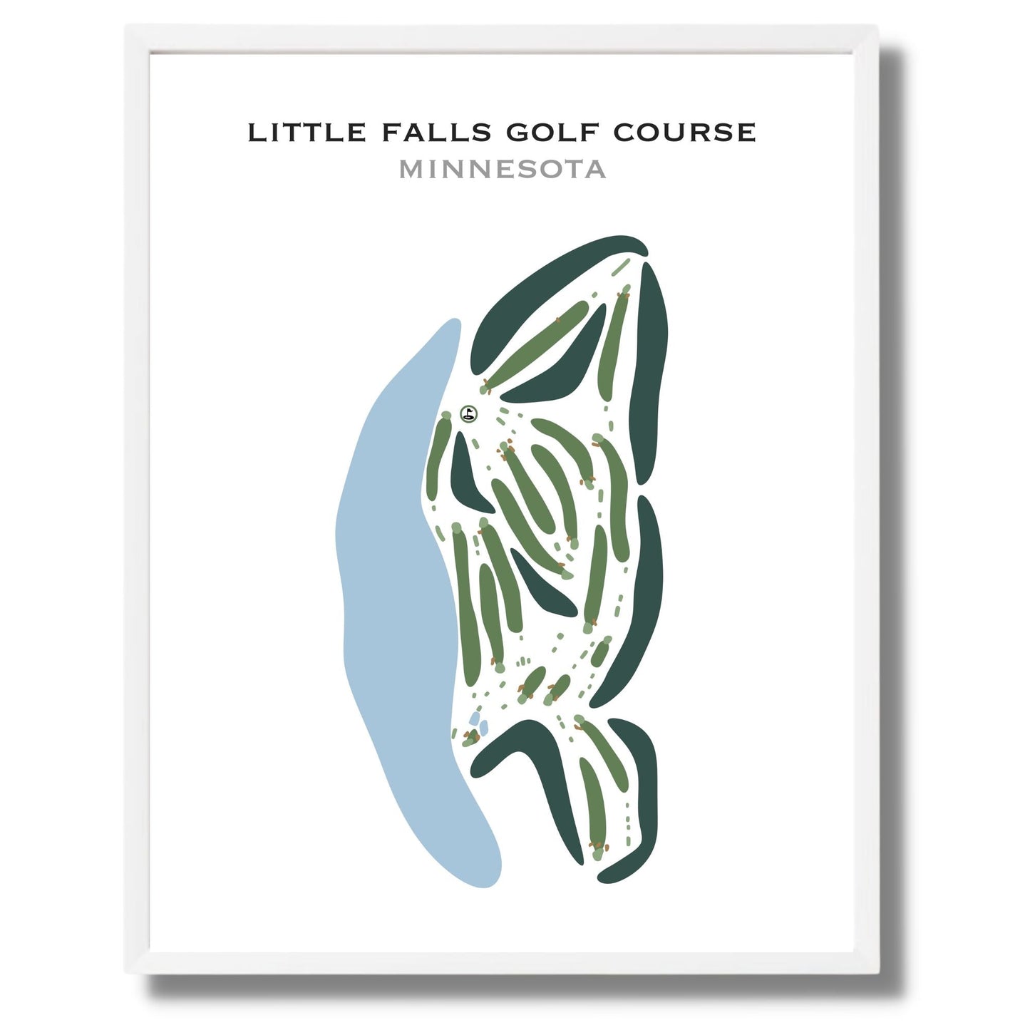 Little Falls Golf Course, Minnesota - Printed Golf Courses