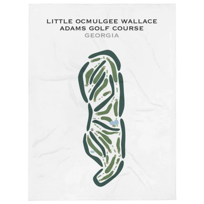 Little Ocmulgee Wallace Adams Golf Course, Georgia - Printed Golf Courses