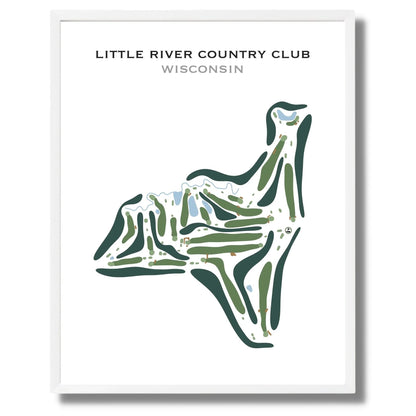 Little River Country Club, Wisconsin - Printed Golf Course