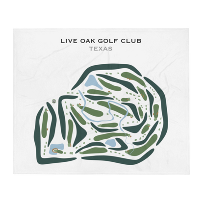 Live Oak Golf Club, Texas - Printed Golf Courses