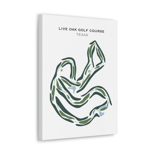 Live Oak Course at Lakeway Country Club, Texas - Printed Golf Courses