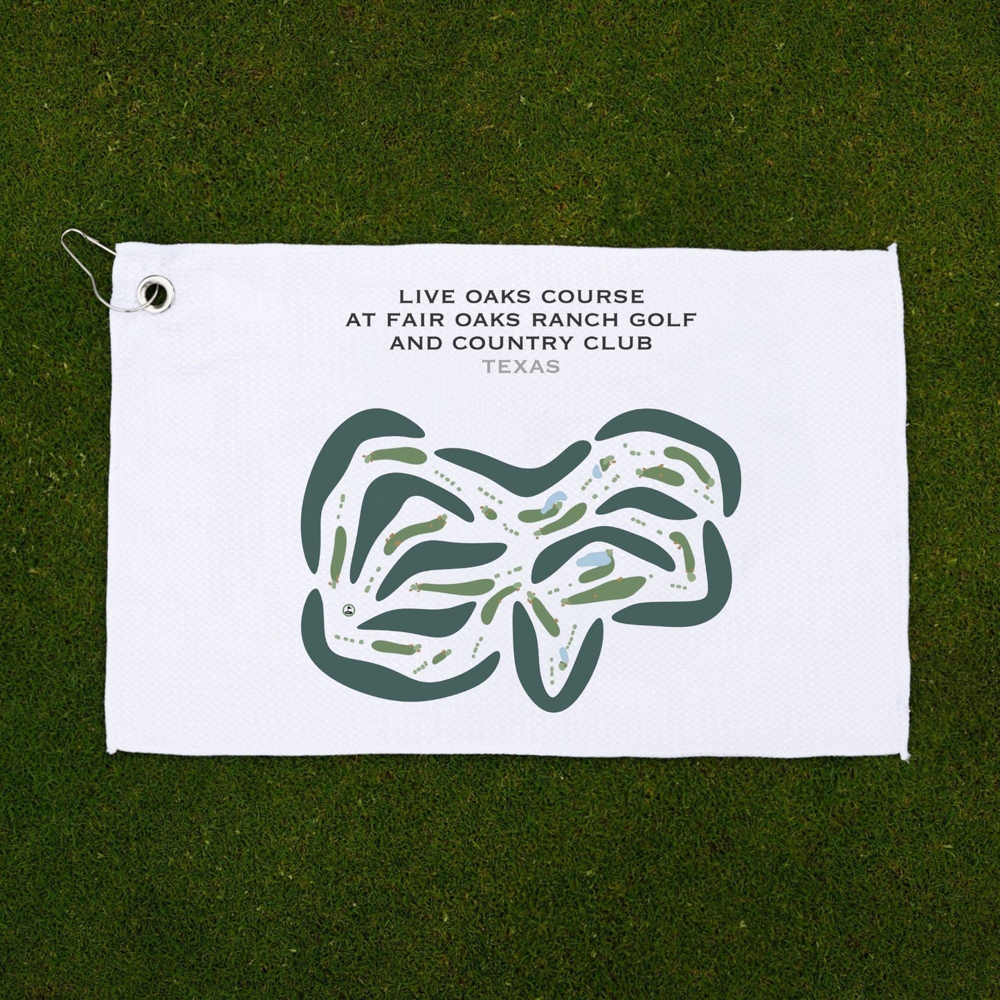 Live Oaks Course at Fair Oaks Ranch Golf and Country Club, Texas - Printed Golf Courses