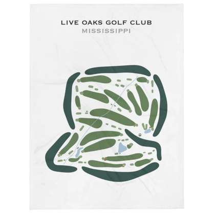Live Oaks Golf Club, Mississippi - Printed Golf Courses