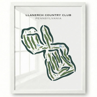 Llanerch Country Club, Pennsylvania - Printed Golf Courses