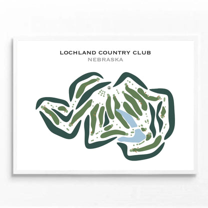 Lochland Country Club, Nebraska - Printed Golf Courses