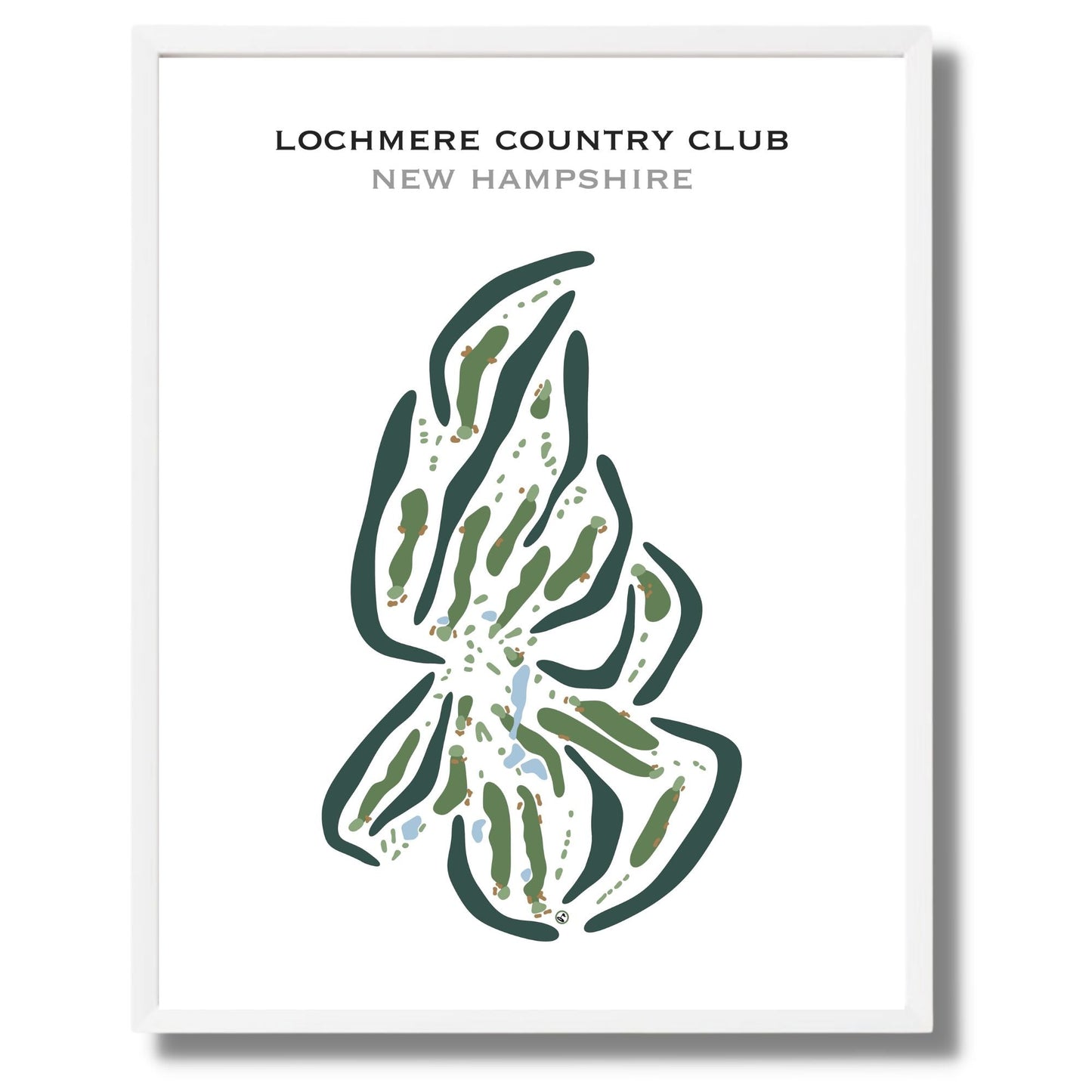 Lochmere Country Club, New Hampshire - Printed Golf Courses