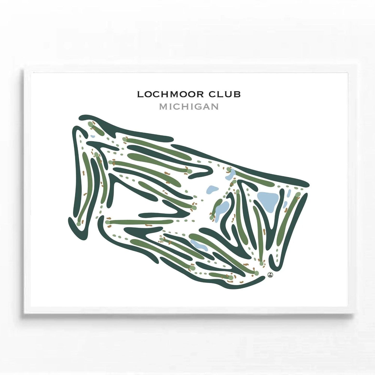 Lochmoor Club, Michigan - Printed Golf Courses