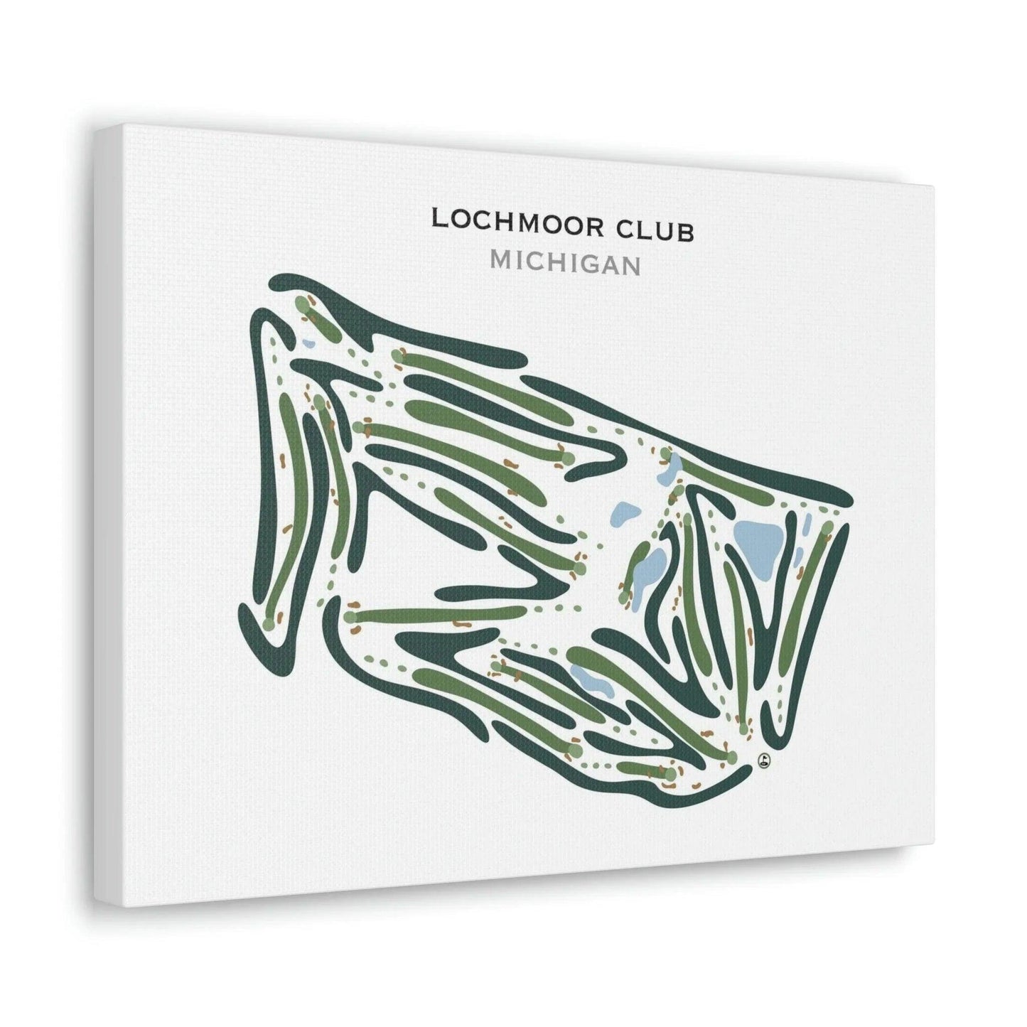 Lochmoor Club, Michigan - Printed Golf Courses