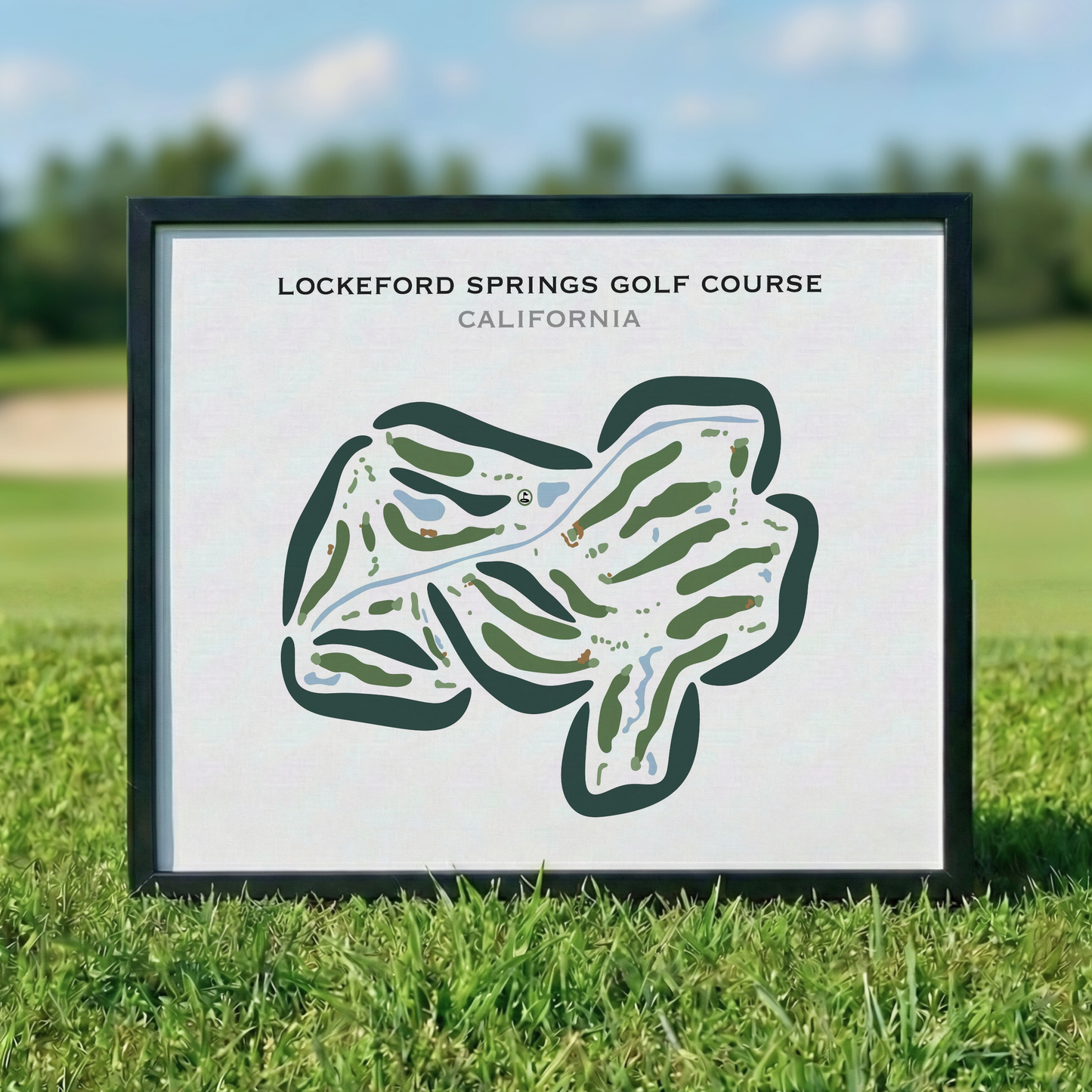 Lockeford Springs Golf Course, California - Printed Golf Courses