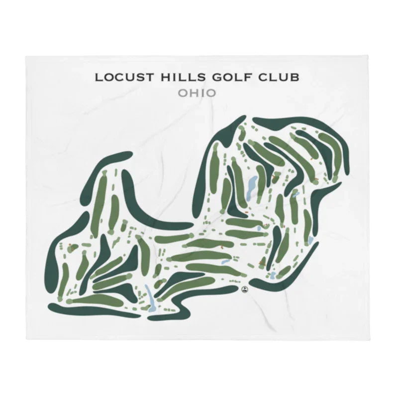 Locust Hills Golf Club, Ohio - Printed Golf Course