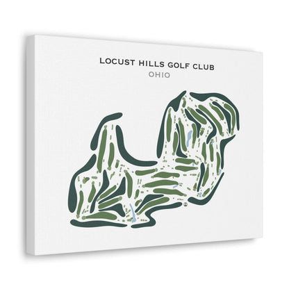Locust Hills Golf Club, Ohio - Printed Golf Course
