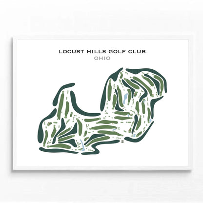 Locust Hills Golf Club, Ohio - Printed Golf Course