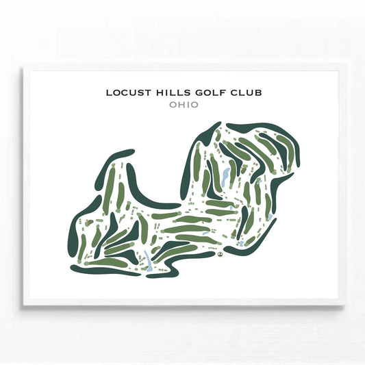 Locust Hills Golf Club, Ohio - Printed Golf Course