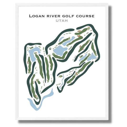 Logan River Golf Course, Logan Utah - Printed Golf Courses