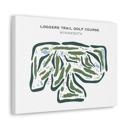 Loggers Trail Golf Course, Minnesota - Printed Golf Courses