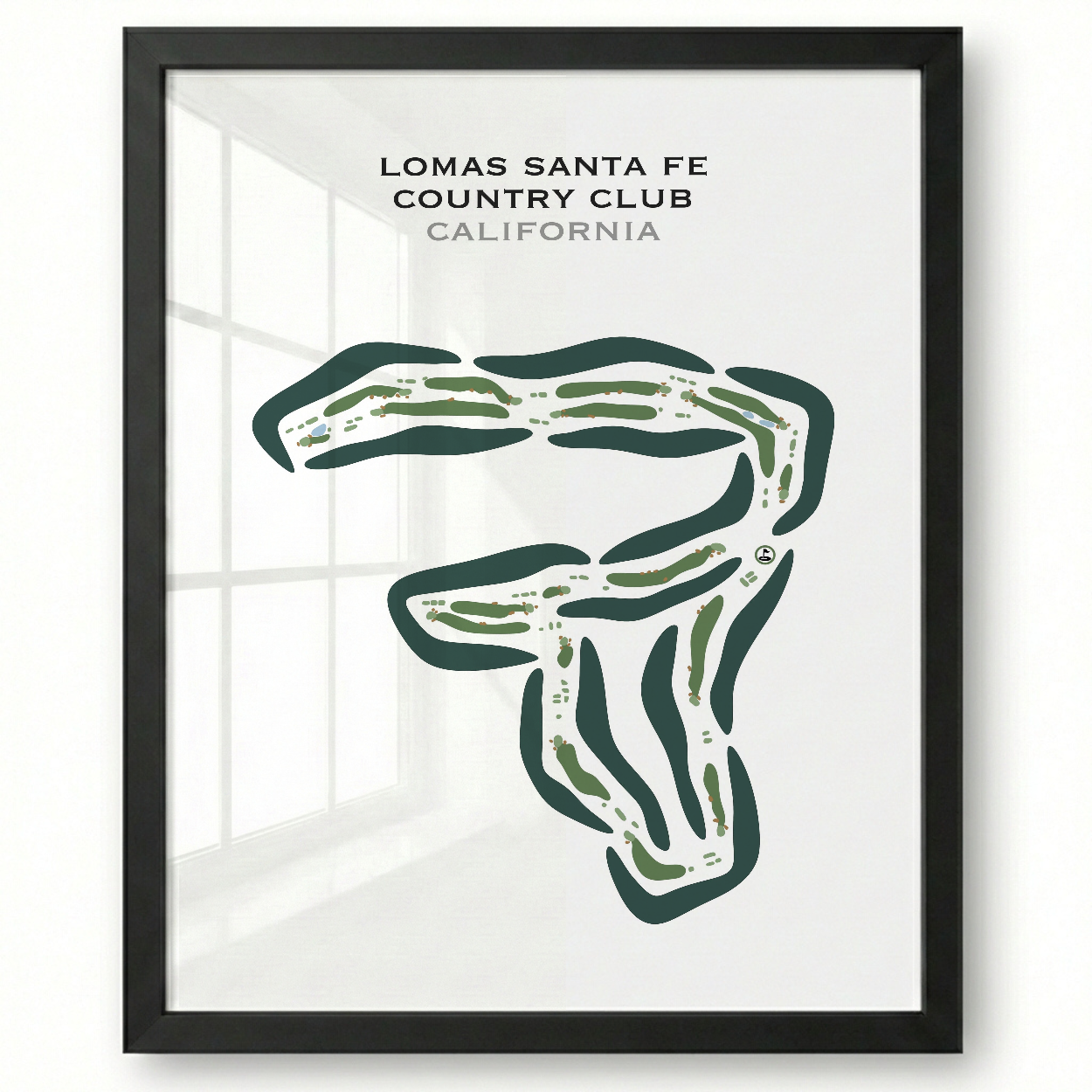Lomas Santa Fe Country Club, California - Printed Golf Course