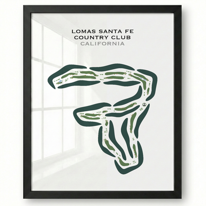 Lomas Santa Fe Country Club, California - Printed Golf Course