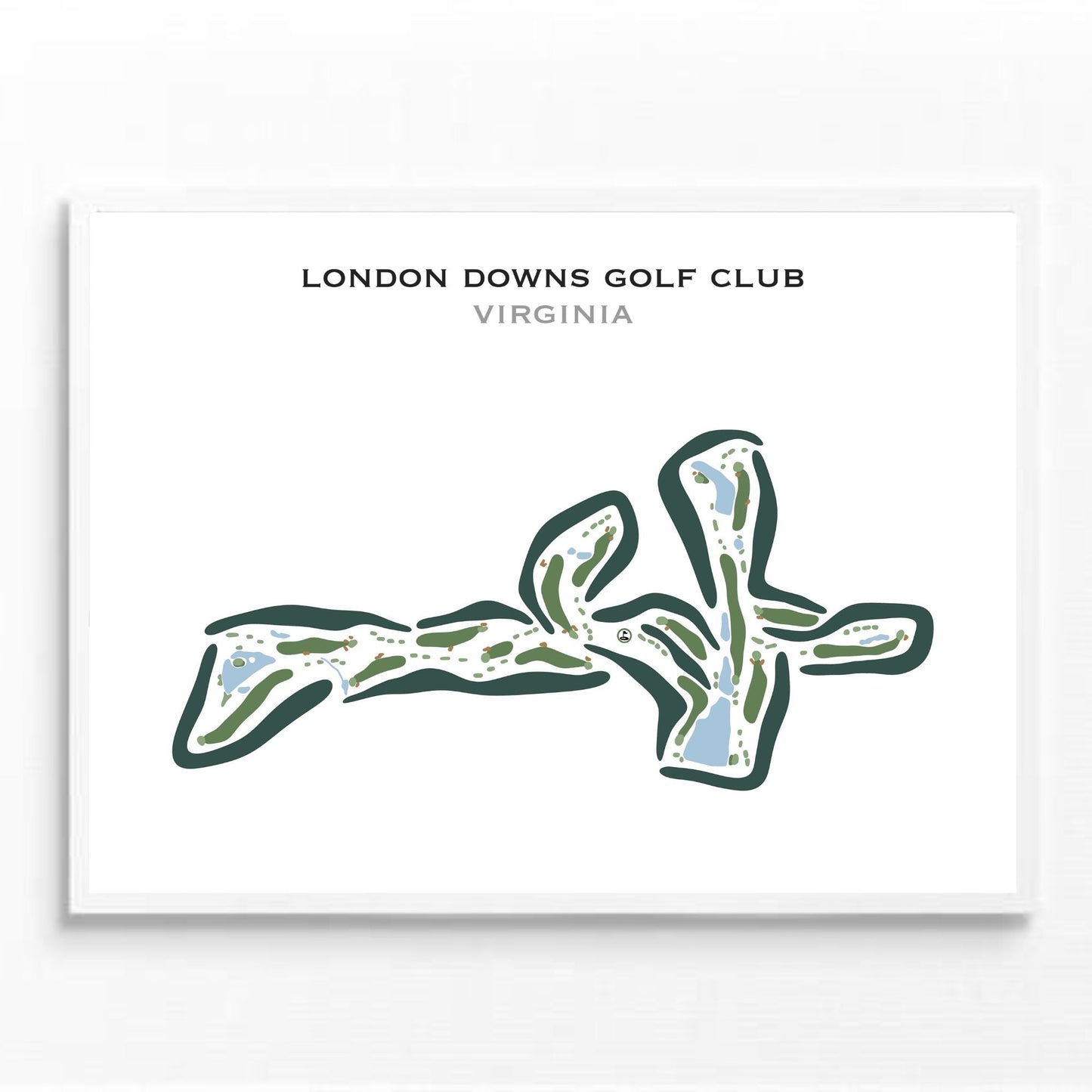 London Downs Golf Club, Virginia - Printed Golf Courses