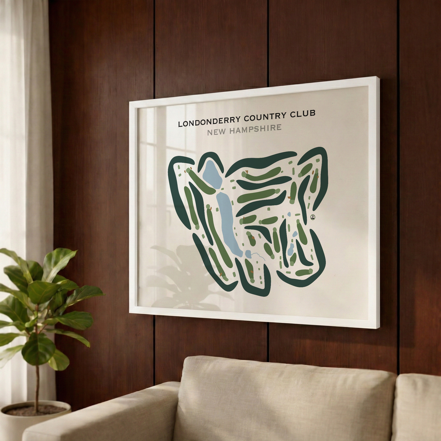 Londonderry Country Club, New Hampshire - Printed Golf Courses