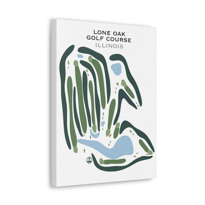 Lone Oak Golf Course, Illinois - Printed Golf Courses