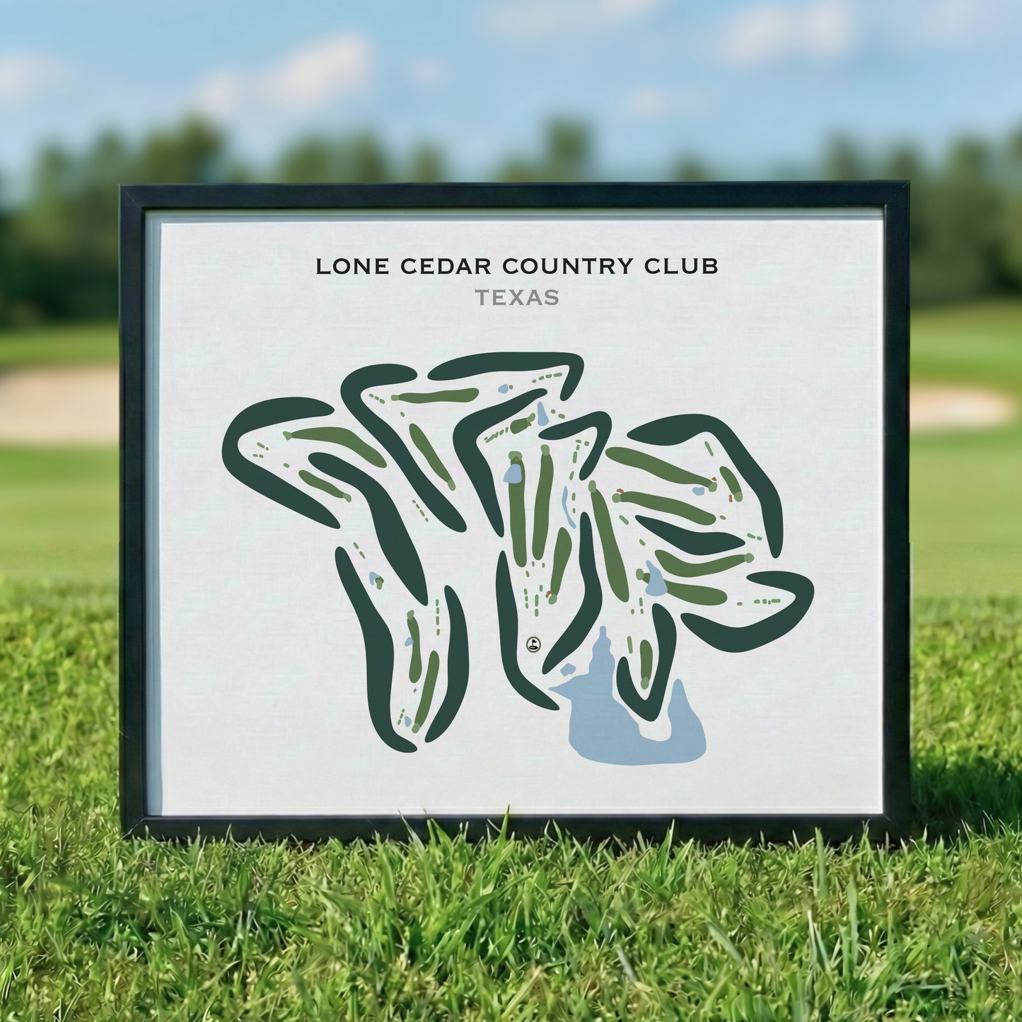 Lone Cedar Country Club, Texas - Printed Golf Courses