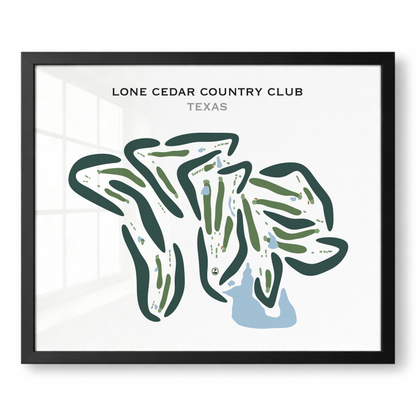 Lone Cedar Country Club, Texas - Printed Golf Courses