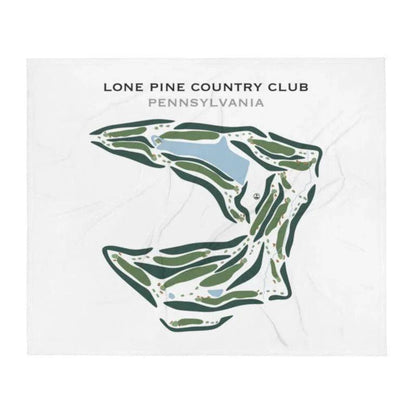 Lone Pine Country Club, Pennsylvania - Printed Golf Courses