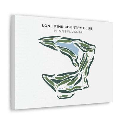 Lone Pine Country Club, Pennsylvania - Printed Golf Courses