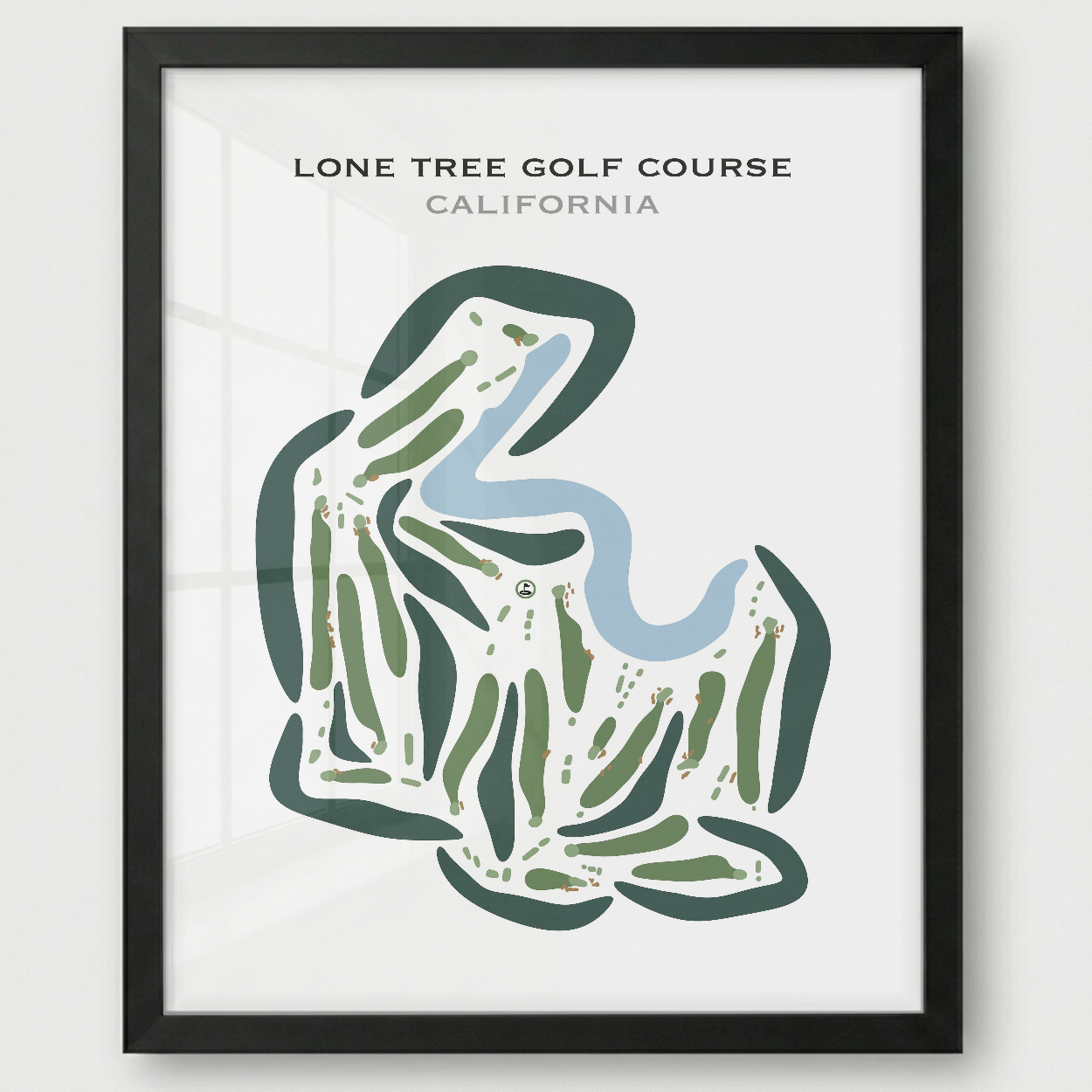 Lone Tree Golf Course, California - Printed Golf Course