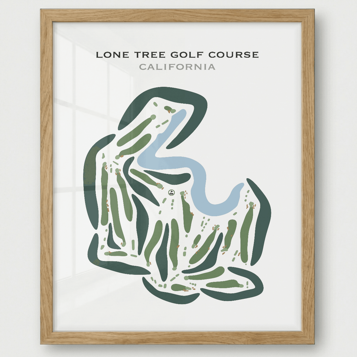 Lone Tree Golf Course, California - Printed Golf Course