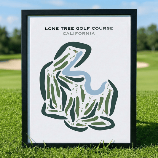 Lone Tree Golf Course, California - Printed Golf Course
