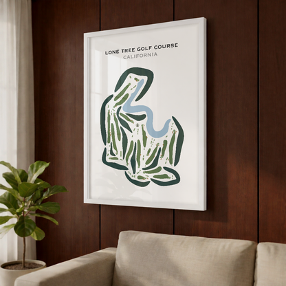 Lone Tree Golf Course, California - Printed Golf Course
