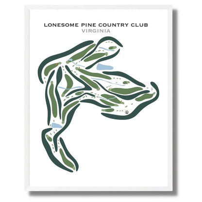 Lonesome Pine Country Club, Virginia - Printed Golf Courses