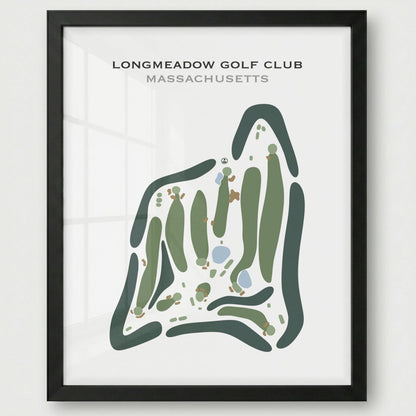 Long Meadow Golf Club, Massachusetts - Printed Golf Courses