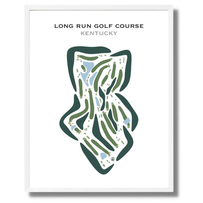 Long Run Golf Course, Kentucky - Printed Golf Courses