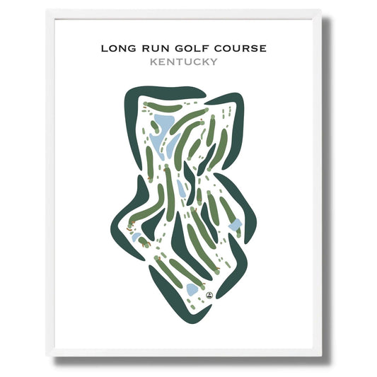 Long Run Golf Course, Kentucky - Printed Golf Courses