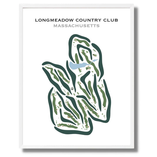 Longmeadow Country Club, Massachusetts - Printed Golf Courses