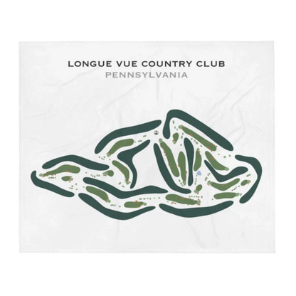Longue Vue Country Club, Pennsylvania - Printed Golf Courses